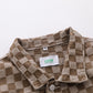 Men's And Women's Matching Checked Jean Jacket
