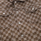 Men's And Women's Matching Checked Jean Jacket