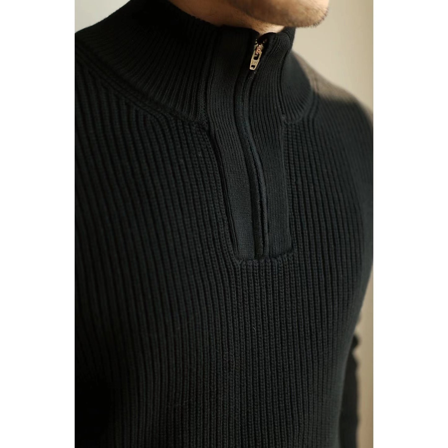Semi-turtleneck Fashion Sweater