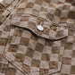 Men's And Women's Matching Checked Jean Jacket